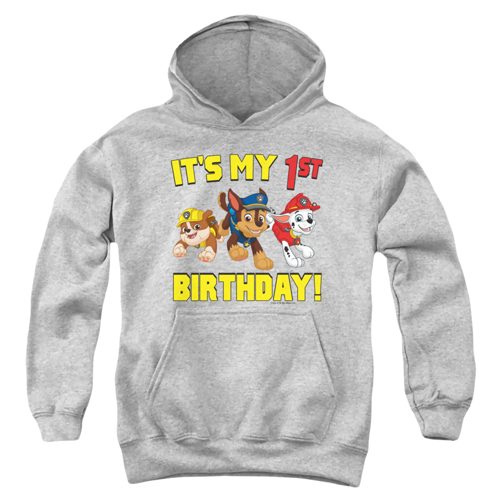 Paw Patrol Group Happy Birthday - Youth Hoodie Youth Hoodie (Ages 8-12) Paw Patrol   