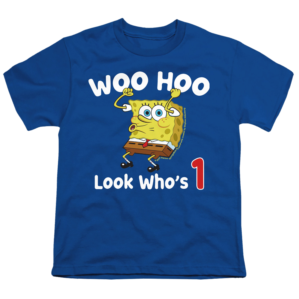 SpongeBob SquarePants Woo Hoo Birthday - Youth T-Shirt Youth T-Shirt (Ages 8-12) SpongeBob SquarePants   