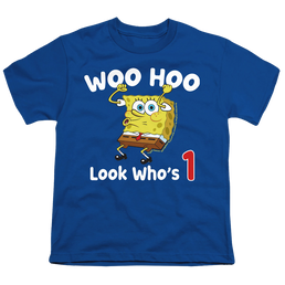 SpongeBob SquarePants Woo Hoo Birthday - Youth T-Shirt Youth T-Shirt (Ages 8-12) SpongeBob SquarePants   