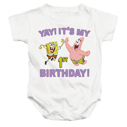SpongeBob SquarePants Yay Birthday - Baby Bodysuit Baby Bodysuit SpongeBob SquarePants   