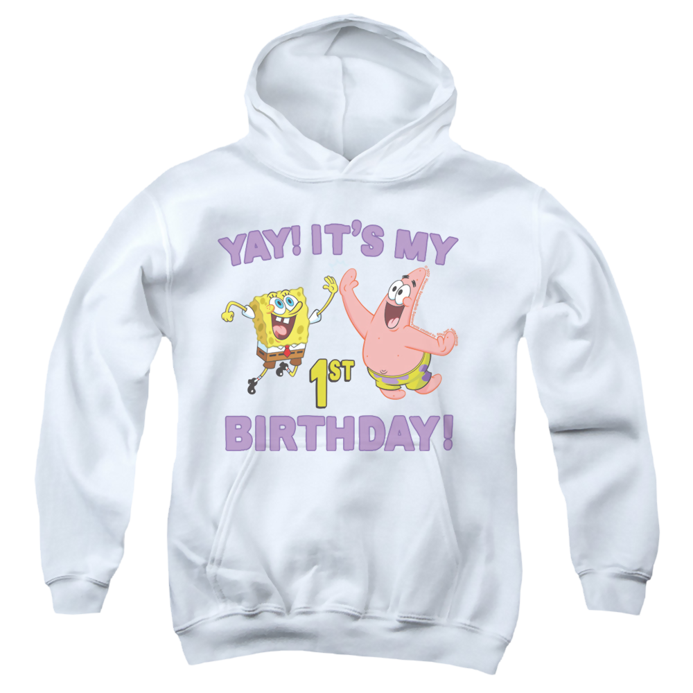 SpongeBob SquarePants Yay Birthday - Youth Hoodie Youth Hoodie (Ages 8-12) SpongeBob SquarePants   