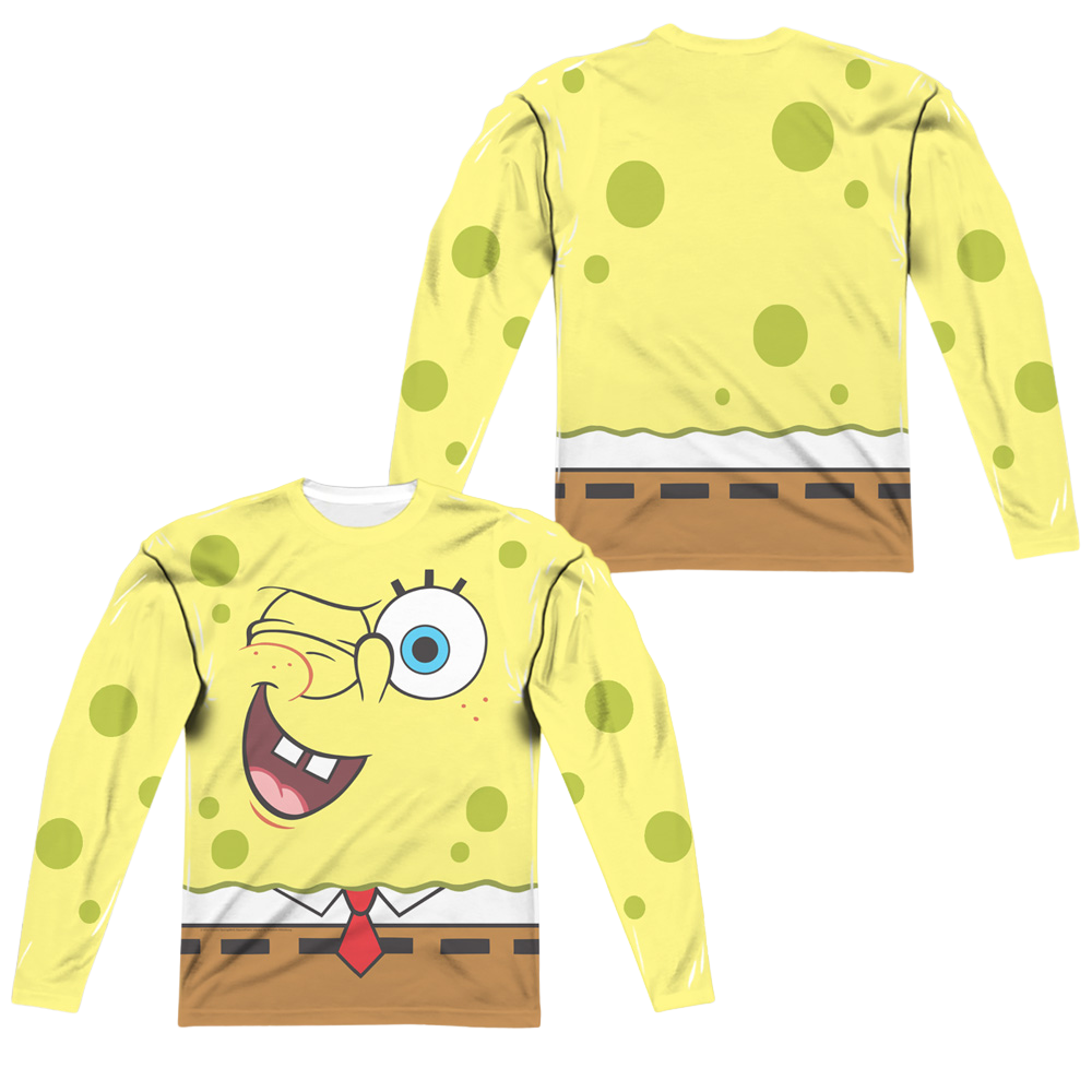SpongeBob SquarePants Wink Face - Men's All-Over Print Long Sleeve Men's All-Over Print Long Sleeve SpongeBob SquarePants   