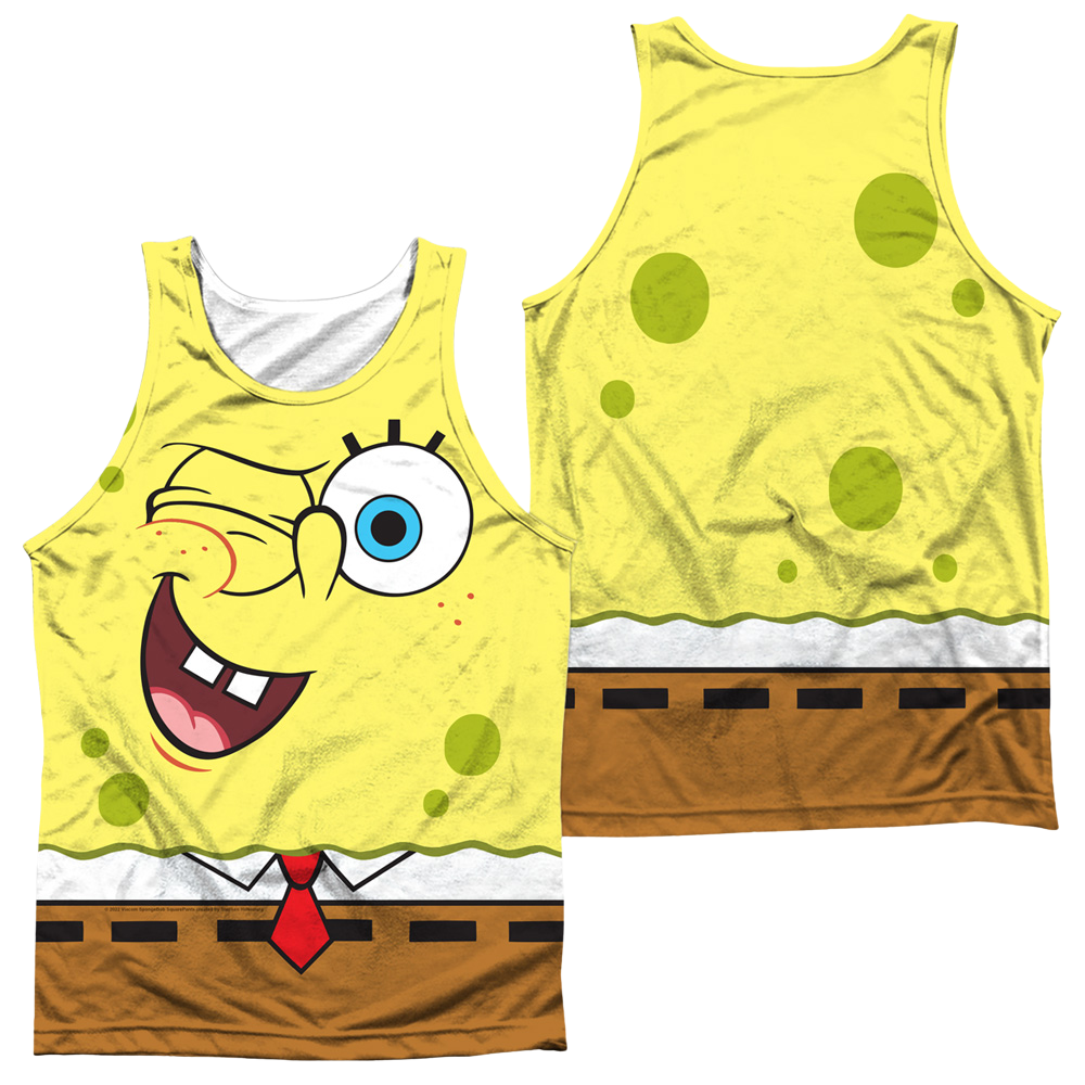 SpongeBob SquarePants Wink Face - Men's All Over Print Tank Top Men's All Over Print Tank SpongeBob SquarePants   