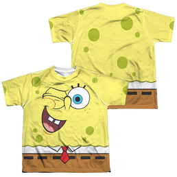 SpongeBob SquarePants Wink Face - Youth All-Over Print T-Shirt Youth All-Over Print T-Shirt (Ages 8-12) SpongeBob SquarePants   