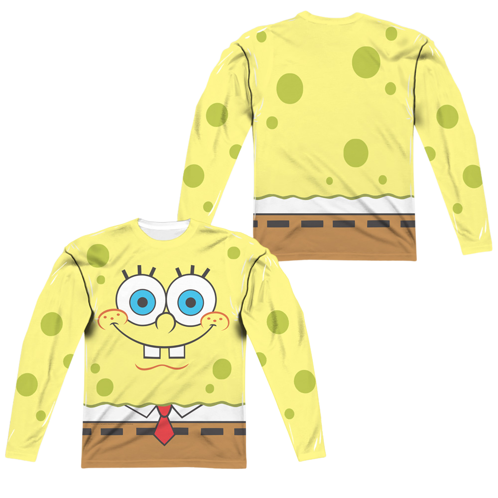 SpongeBob SquarePants Smiling Face - Men's All-Over Print Long Sleeve Men's All-Over Print Long Sleeve SpongeBob SquarePants   