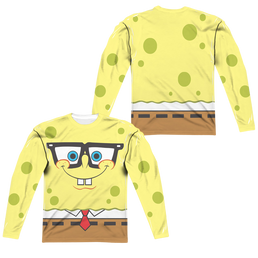 SpongeBob SquarePants Nerd Face - Men's All-Over Print Long Sleeve Men's All-Over Print Long Sleeve SpongeBob SquarePants   