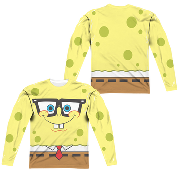 SpongeBob SquarePants Nerd Face men's all-over print long sleeve