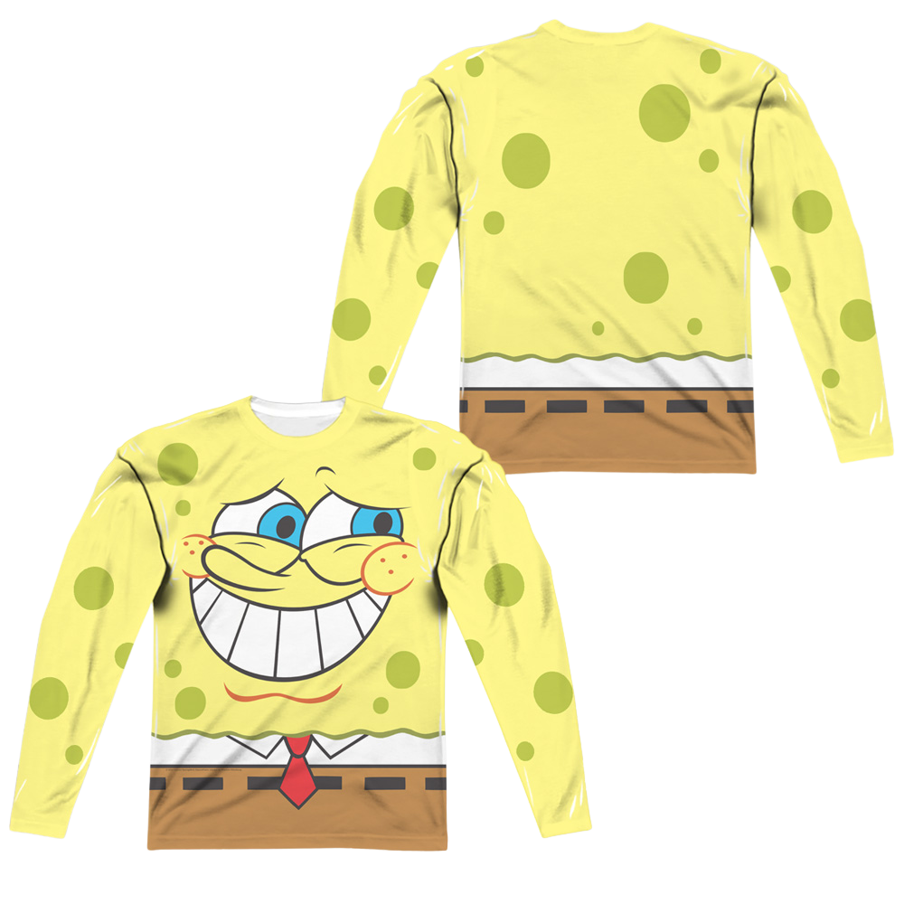 SpongeBob SquarePants Guilty Face - Men's All-Over Print Long Sleeve Men's All-Over Print Long Sleeve SpongeBob SquarePants   