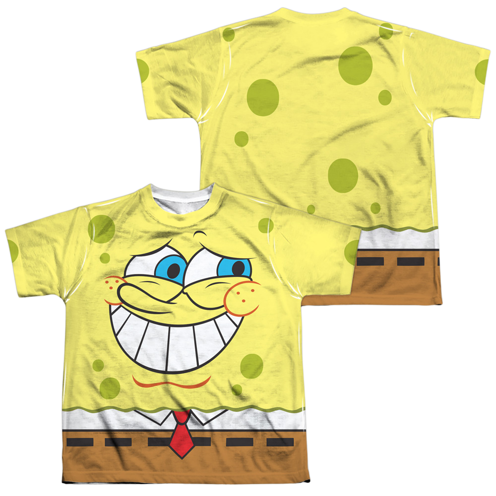 SpongeBob SquarePants Guilty Face - Youth All-Over Print T-Shirt Youth All-Over Print T-Shirt (Ages 8-12) SpongeBob SquarePants   