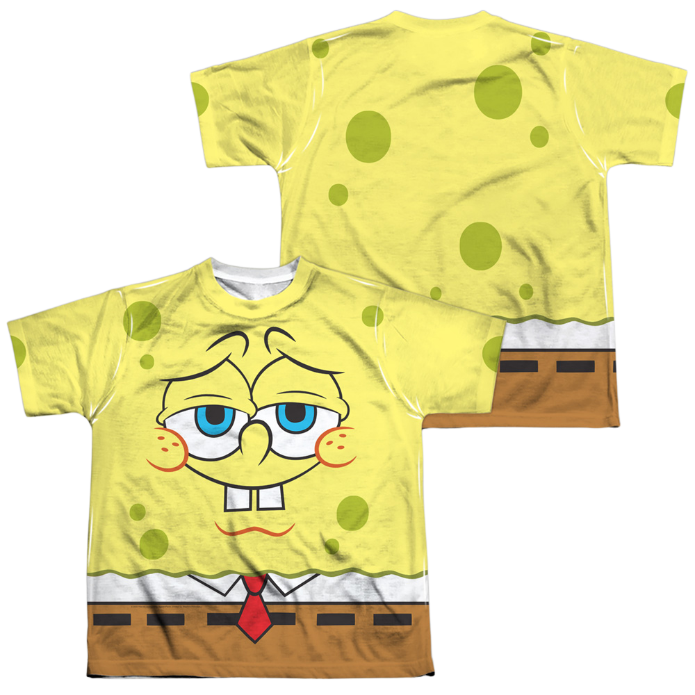 SpongeBob SquarePants Confident Face - Youth All-Over Print T-Shirt Youth All-Over Print T-Shirt (Ages 8-12) SpongeBob SquarePants   