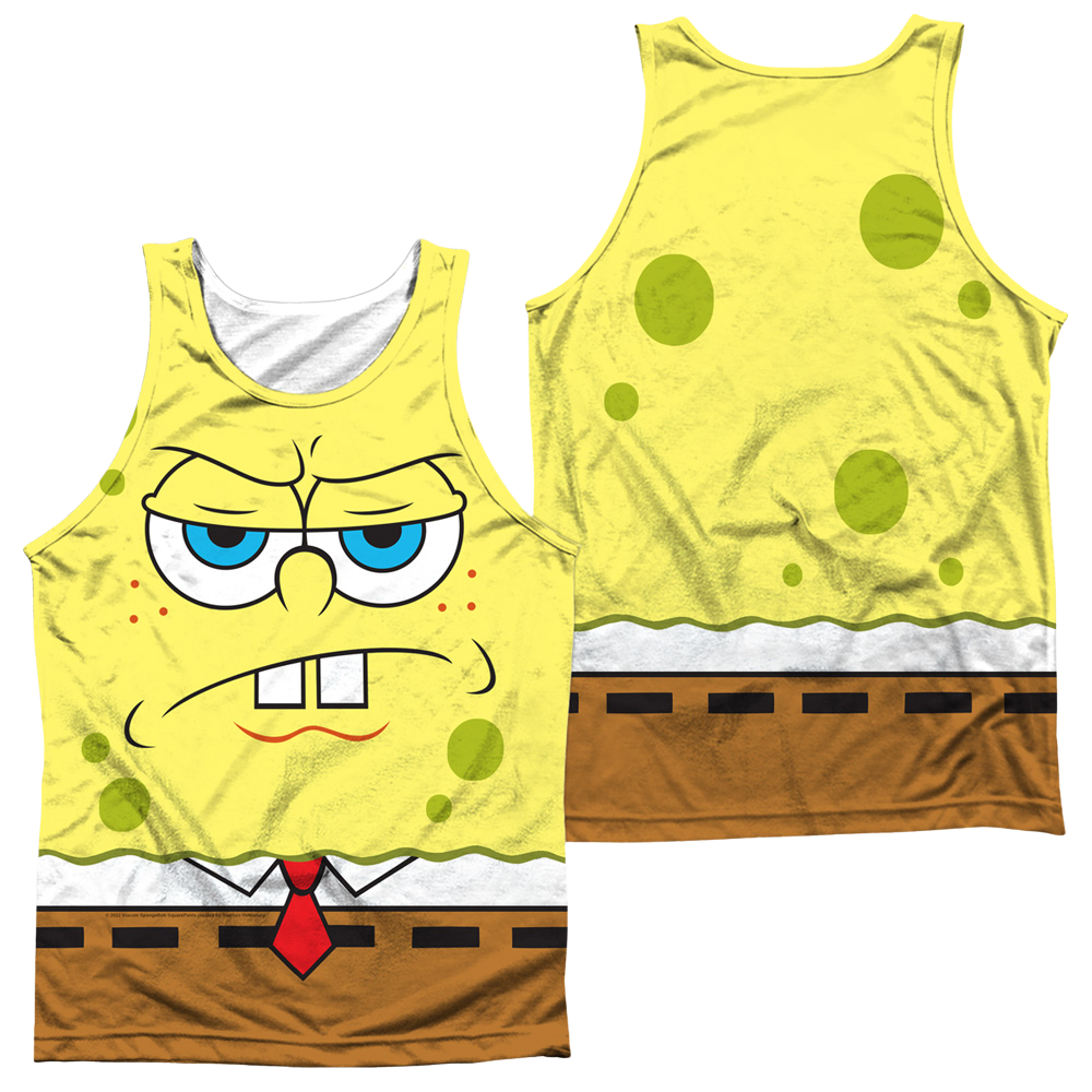 SpongeBob SquarePants Angry Face - Men's All Over Print Tank Top Men's All Over Print Tank SpongeBob SquarePants   