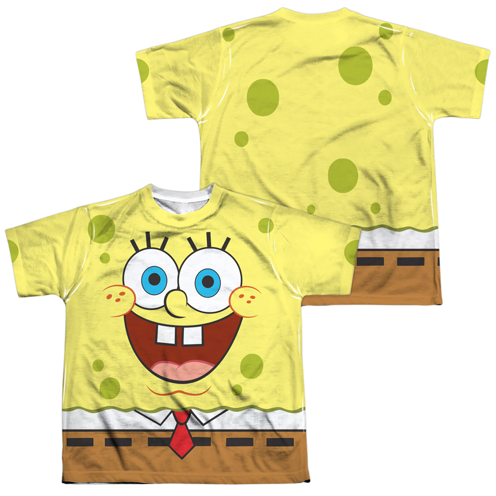 SpongeBob SquarePants Goofy Face - Youth All-Over Print T-Shirt Youth All-Over Print T-Shirt (Ages 8-12) SpongeBob SquarePants   