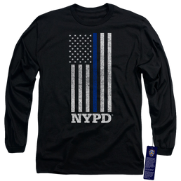 New York City Thin Blue Line Men's Long Sleeve T-Shirt Men's Long Sleeve T-Shirt New York City   