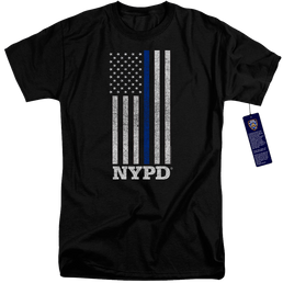 New York City Thin Blue Line Men's Tall Fit T-Shirt Men's Tall Fit T-Shirt New York City   