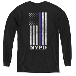 Nyc Thin Blue Line - Youth Long Sleeve T-Shirt Youth Long Sleeve T-Shirt New York City   