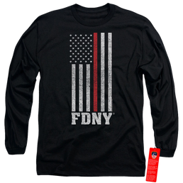 NYC Thin Red Line - Men's Long Sleeve T-Shirt Men's Long Sleeve T-Shirt New York City   