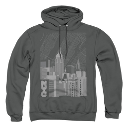 New York City Manhattan Monochrome Pullover Hoodie Pullover Hoodie New York City   
