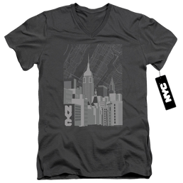 New York City Manhattan Monochrome Men's V-Neck T-Shirt Men's V-Neck T-Shirt New York City   