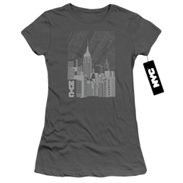 New York City Manhattan Monochrome Juniors T-Shirt Juniors T-Shirt New York City   