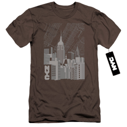 New York City Manhattan Monochrome Men's Premium Slim Fit T-Shirt Men's Premium Slim Fit T-Shirt New York City   