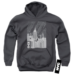 New York City Manhattan Monochrome Youth Hoodie (Ages 8-12) Youth Hoodie (Ages 8-12) New York City   