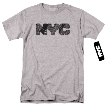 Nyc Nyc Map Fill - Men's Regular Fit T-Shirt Men's Regular Fit T-Shirt New York City   