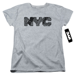 NYC Nyc Map Fill - Women's T-Shirt Women's T-Shirt New York City   