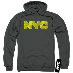 New York City Nyc Map Fill Pullover Hoodie Pullover Hoodie New York City   