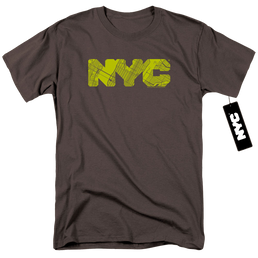 Nyc Nyc Map Fill - Men's Regular Fit T-Shirt Men's Regular Fit T-Shirt New York City   