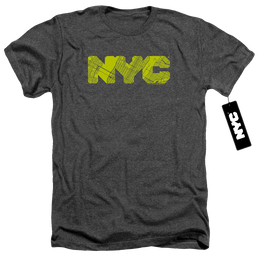 NYC Nyc Map Fill - Men's Heather T-Shirt Men's Heather T-Shirt New York City   