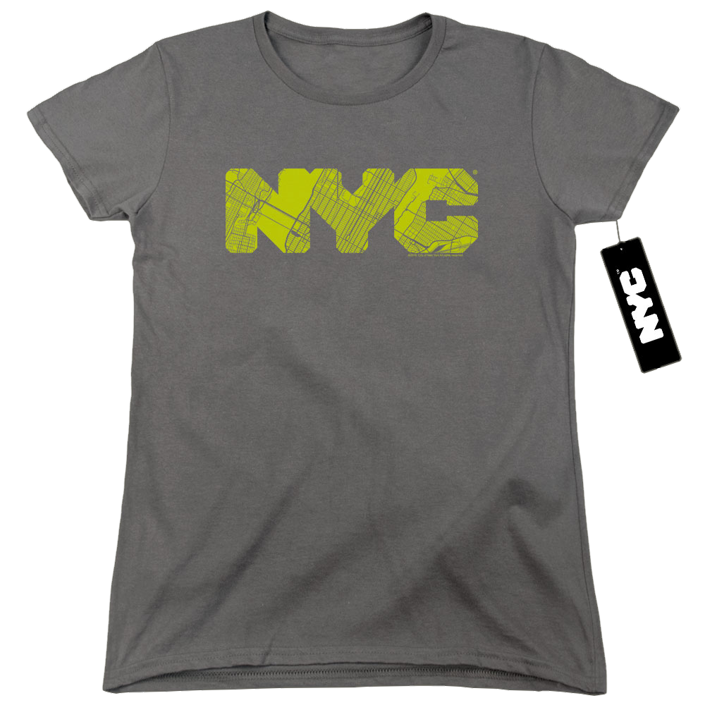 New York City Nyc Map Fill Women's T-Shirt Women's T-Shirt New York City   