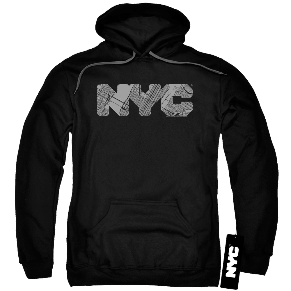 NYC Nyc Map Fill - Pullover Hoodie Pullover Hoodie New York City   
