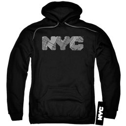 NYC Nyc Map Fill - Pullover Hoodie Pullover Hoodie New York City   