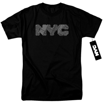 New York City Nyc Map Fill Men's Regular Fit T-Shirt Men's Regular Fit T-Shirt New York City   