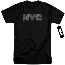 NYC Nyc Map Fill - Men's Tall Fit T-Shirt Men's Tall Fit T-Shirt New York City   