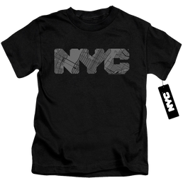 New York City Nyc Map Fill Kid's T-Shirt (Ages 4-7) Kid's T-Shirt (Ages 4-7) New York City   