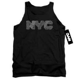 New York City Nyc Map Fill Men's Tank Men's Tank New York City   