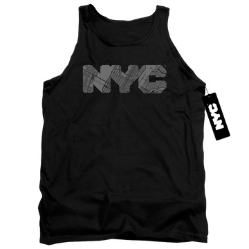 New York City Nyc Map Fill Men's Tank Men's Tank New York City   