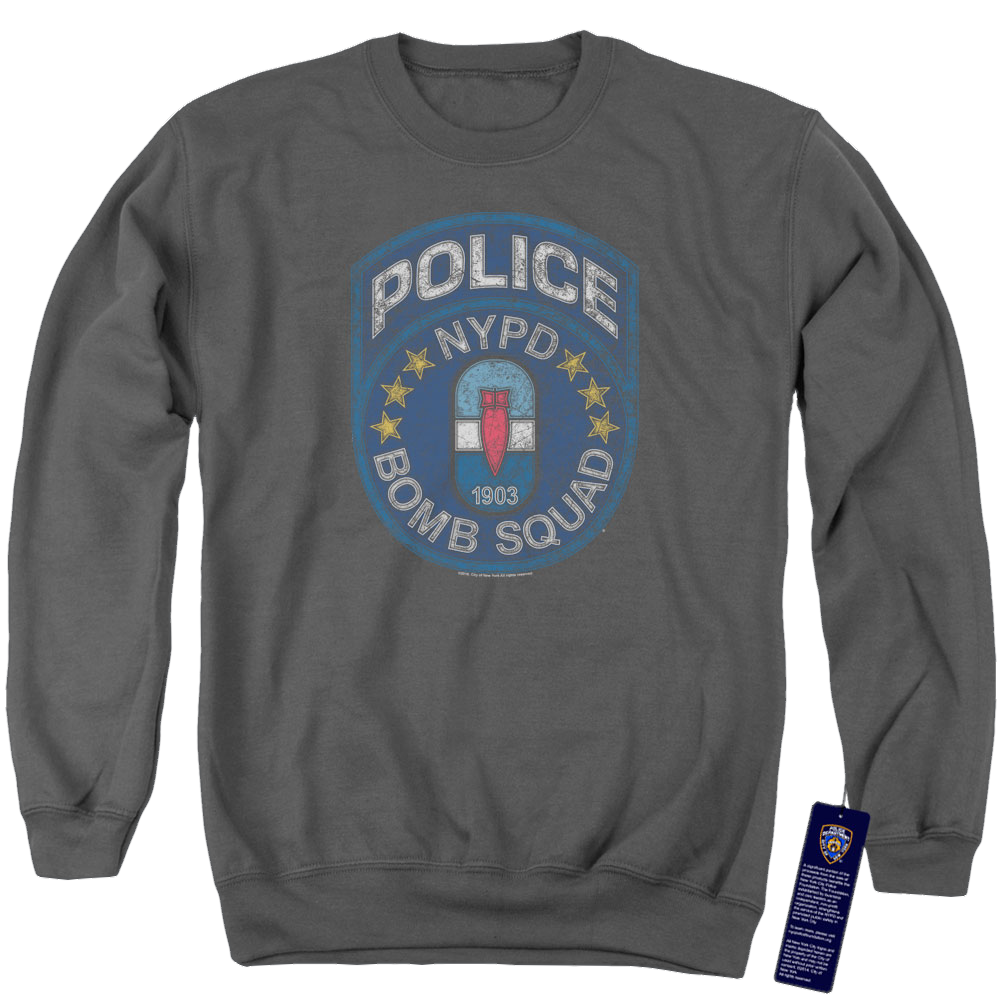 New York City Bomb Squad Men's Crewneck Sweatshirt Men's Crewneck Sweatshirt New York City   