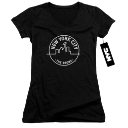 New York City See Nyc Bronx Juniors V-Neck T-Shirt Juniors V-Neck T-Shirt New York City   
