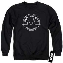 New York City See Nyc Manhattan Men's Crewneck Sweatshirt Men's Crewneck Sweatshirt New York City   