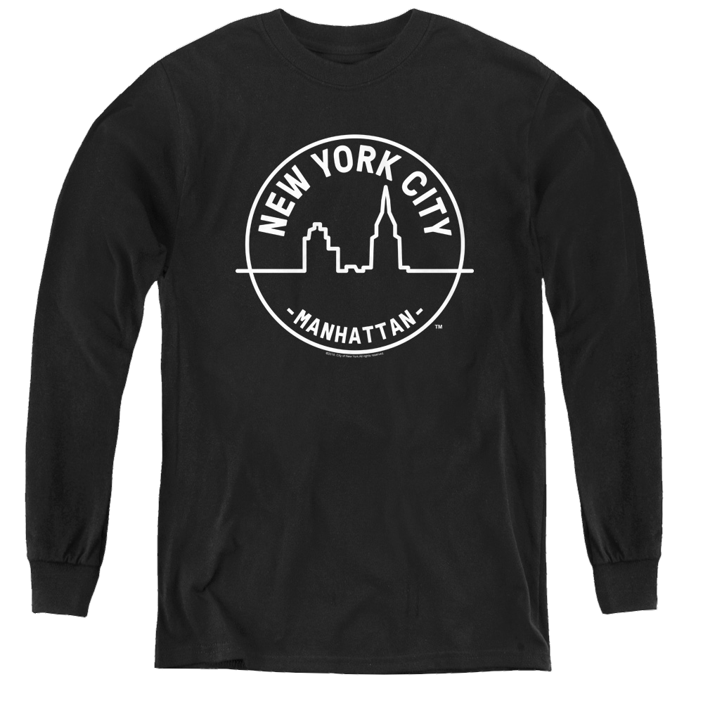 Nyc See Nyc Manhattan - Youth Long Sleeve T-Shirt Youth Long Sleeve T-Shirt New York City   