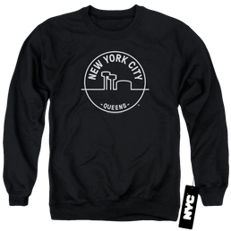 New York City See Nyc Queens Men's Crewneck Sweatshirt Men's Crewneck Sweatshirt New York City   