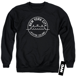 New York City See Nyc Staten Island Men's Crewneck Sweatshirt Men's Crewneck Sweatshirt New York City   