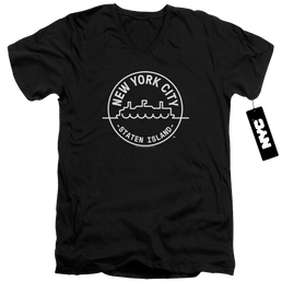 New York City See Nyc Staten Island Men's V-Neck T-Shirt Men's V-Neck T-Shirt New York City   