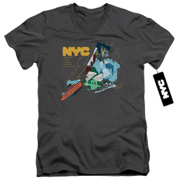 New York City Five Boroughs Men's V-Neck T-Shirt Men's V-Neck T-Shirt New York City   