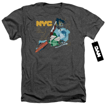 New York City Five Boroughs Men's Heather T-Shirt Men's Heather T-Shirt New York City   
