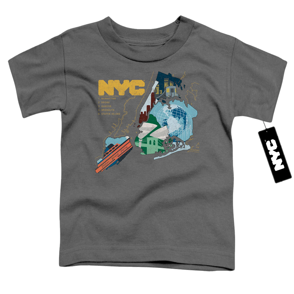 New York City Five Boroughs Toddler T-Shirt Toddler T-Shirt New York City   