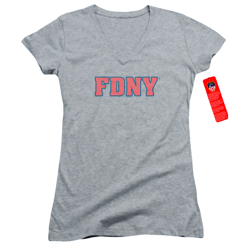 New York City Fdny Juniors V-Neck T-Shirt Juniors V-Neck T-Shirt New York City   