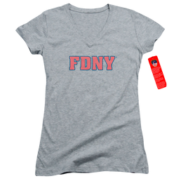 New York City Fdny Juniors V-Neck T-Shirt Juniors V-Neck T-Shirt New York City   